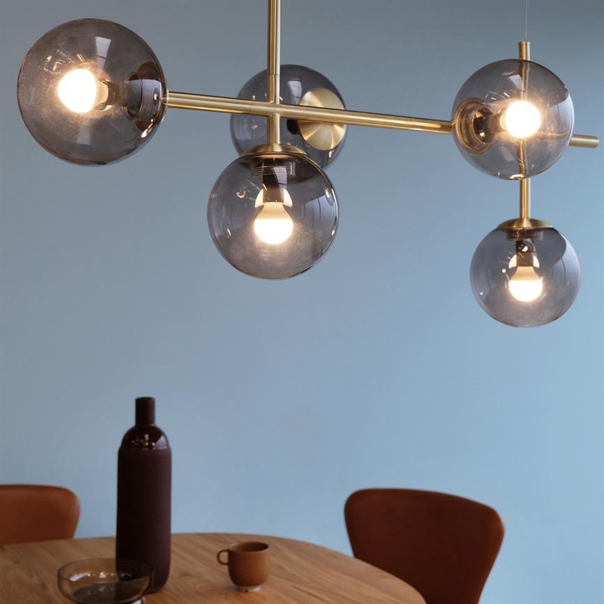 Suspension en Verre et Métal COMO laiton, DYBERG LARSEN