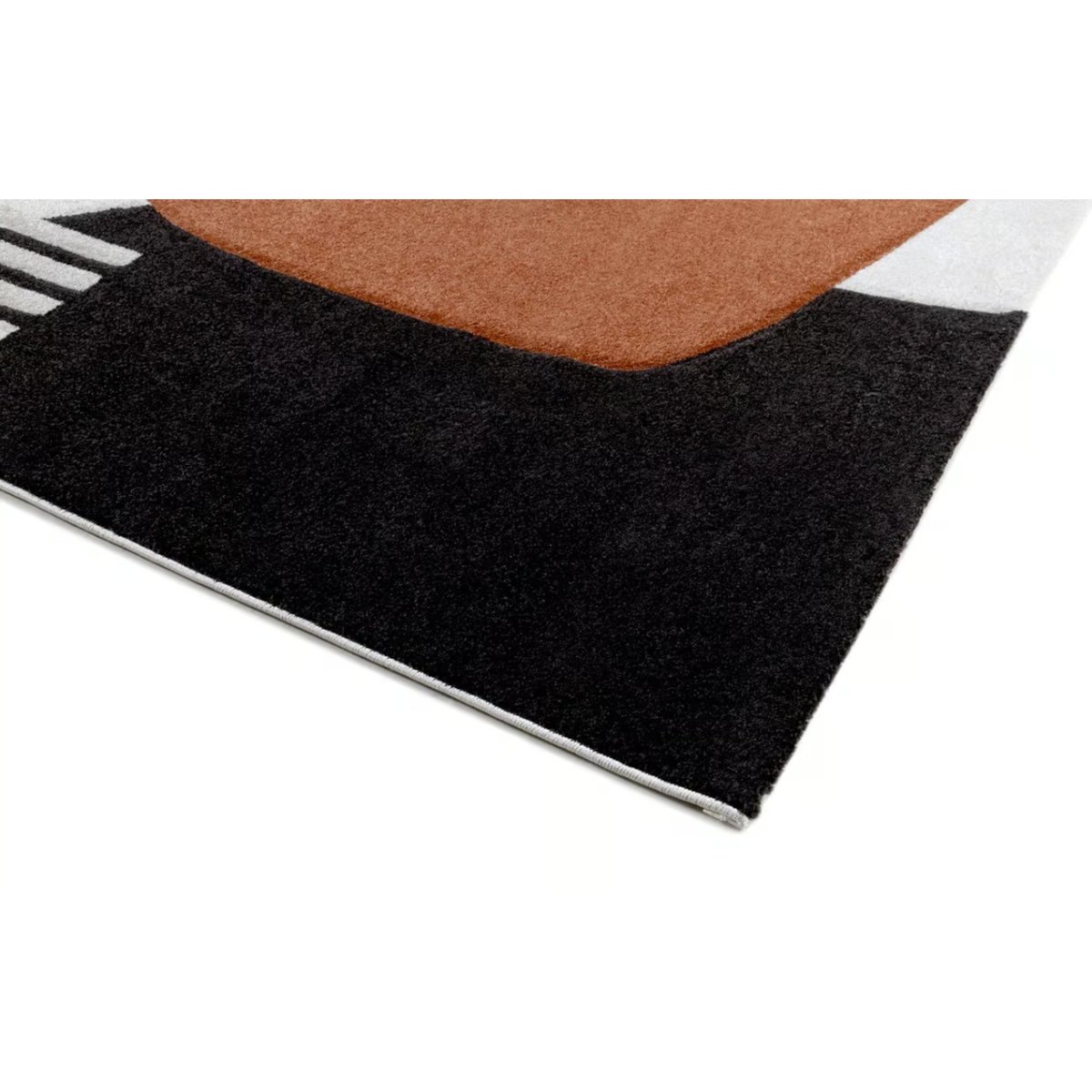 Tapis moderne tissé plat IOWA orange, NOVATREND