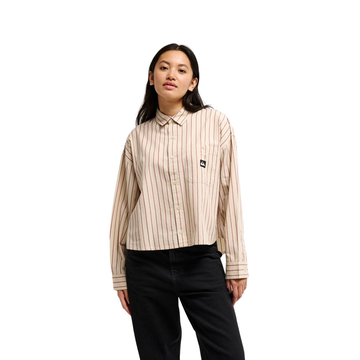 Chemise manches longues ACAPULCO beige peyote stripes, QUIKSILVER