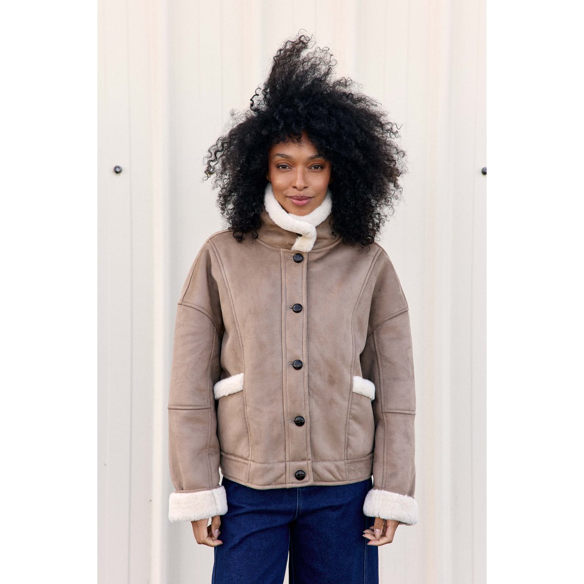 MANTEAU uni NATAL 14-taupe, LA PETITE ETOILE