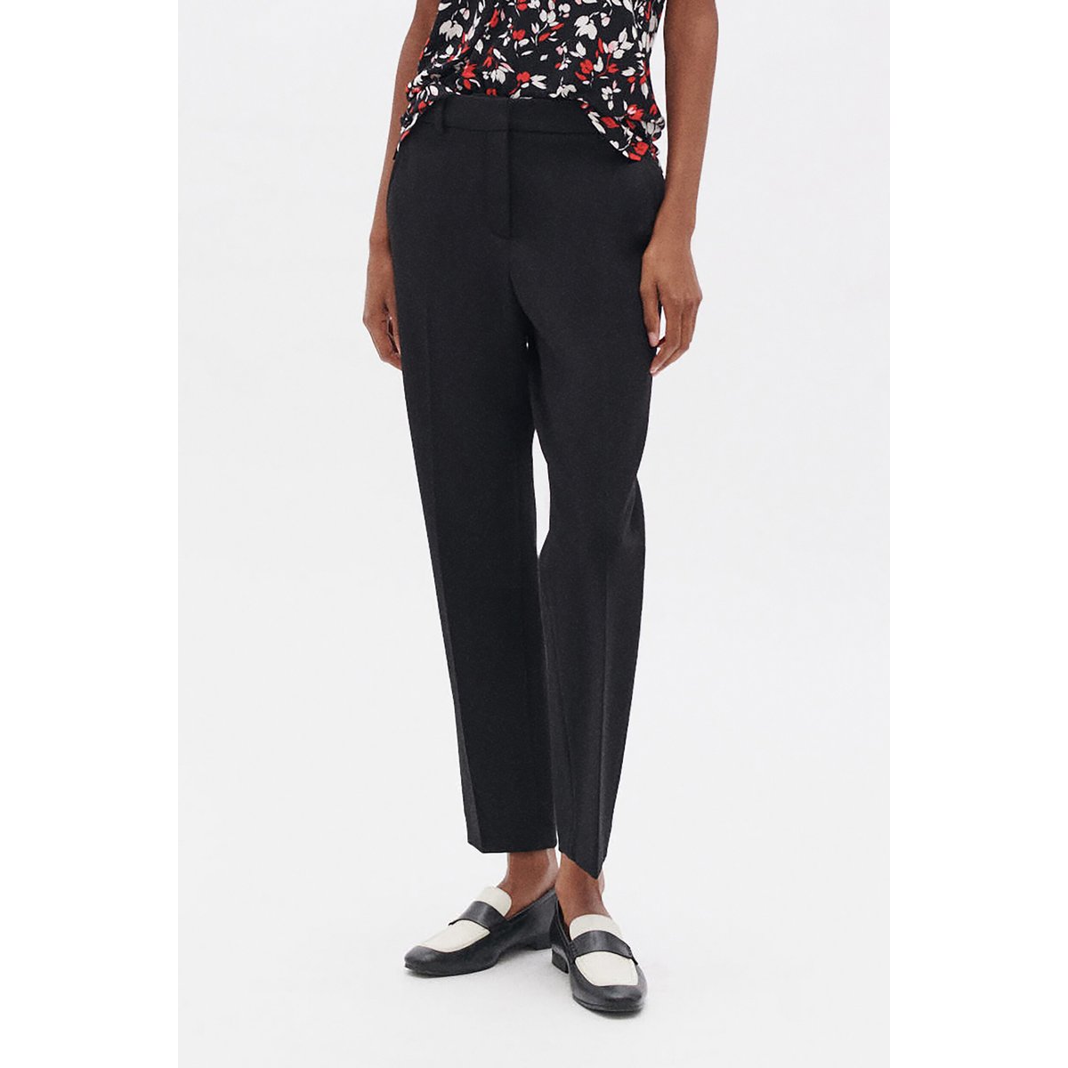 Pantalon cigarette workwear PSIDIKO noir, CAROLL