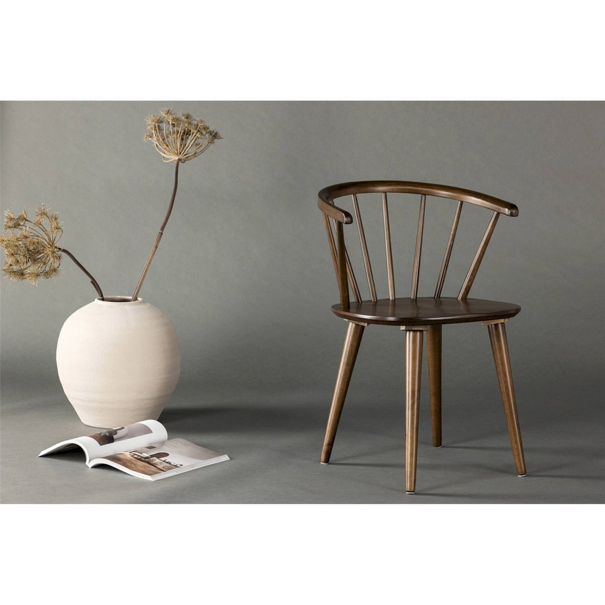 Chaise en bois collection GARFEW moka, RECOLLECTION