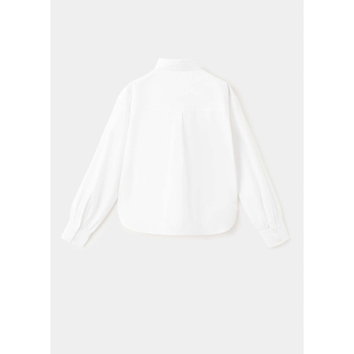 Chemise coton col classique blanc, MANGO KIDS