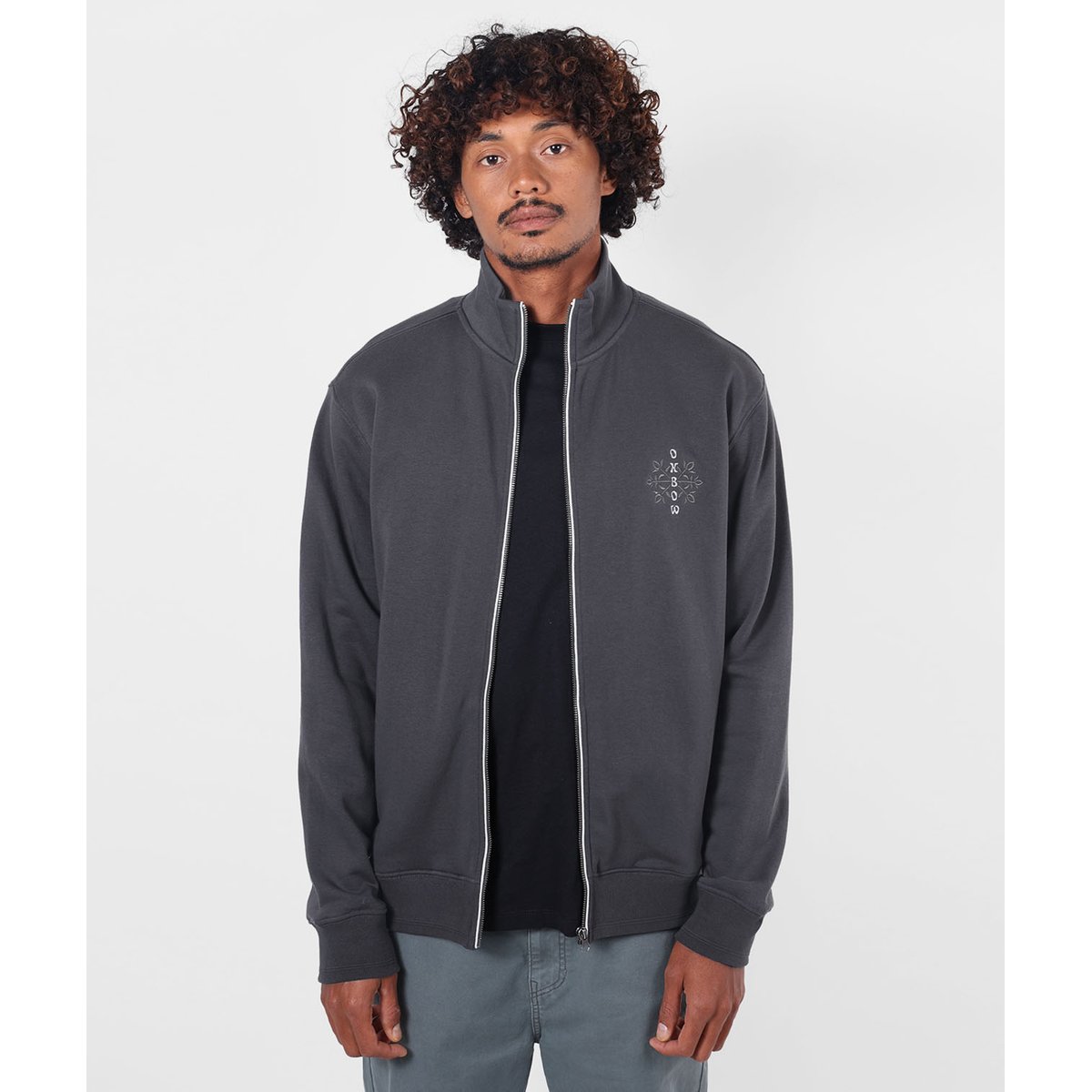 Sweat zippé TABULA caviar, OXBOW