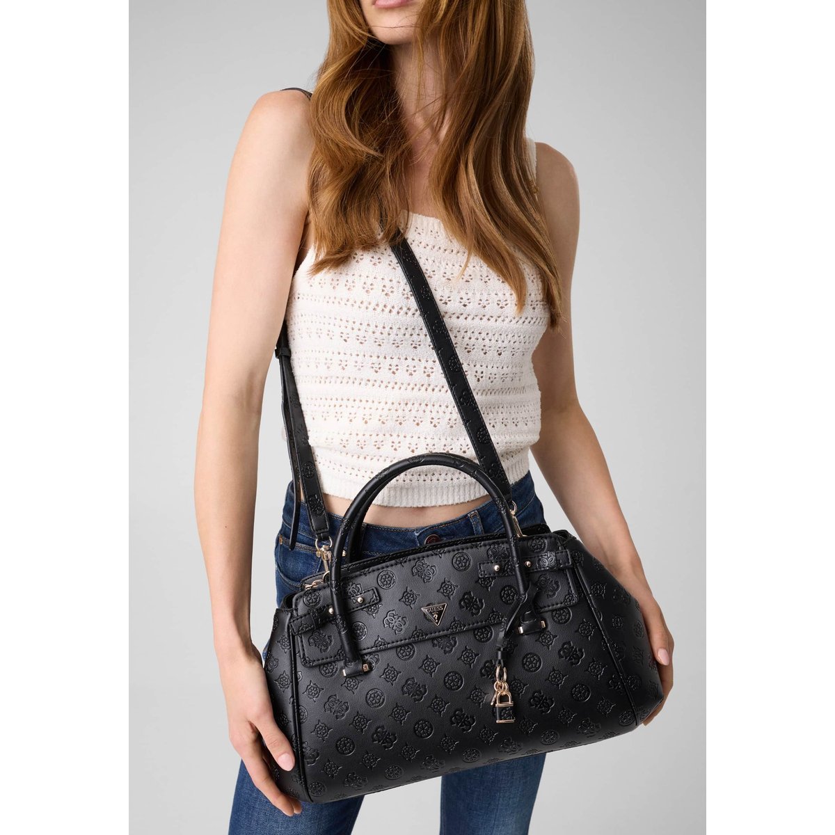 Sac Bandoulière Diana noir, GUESS