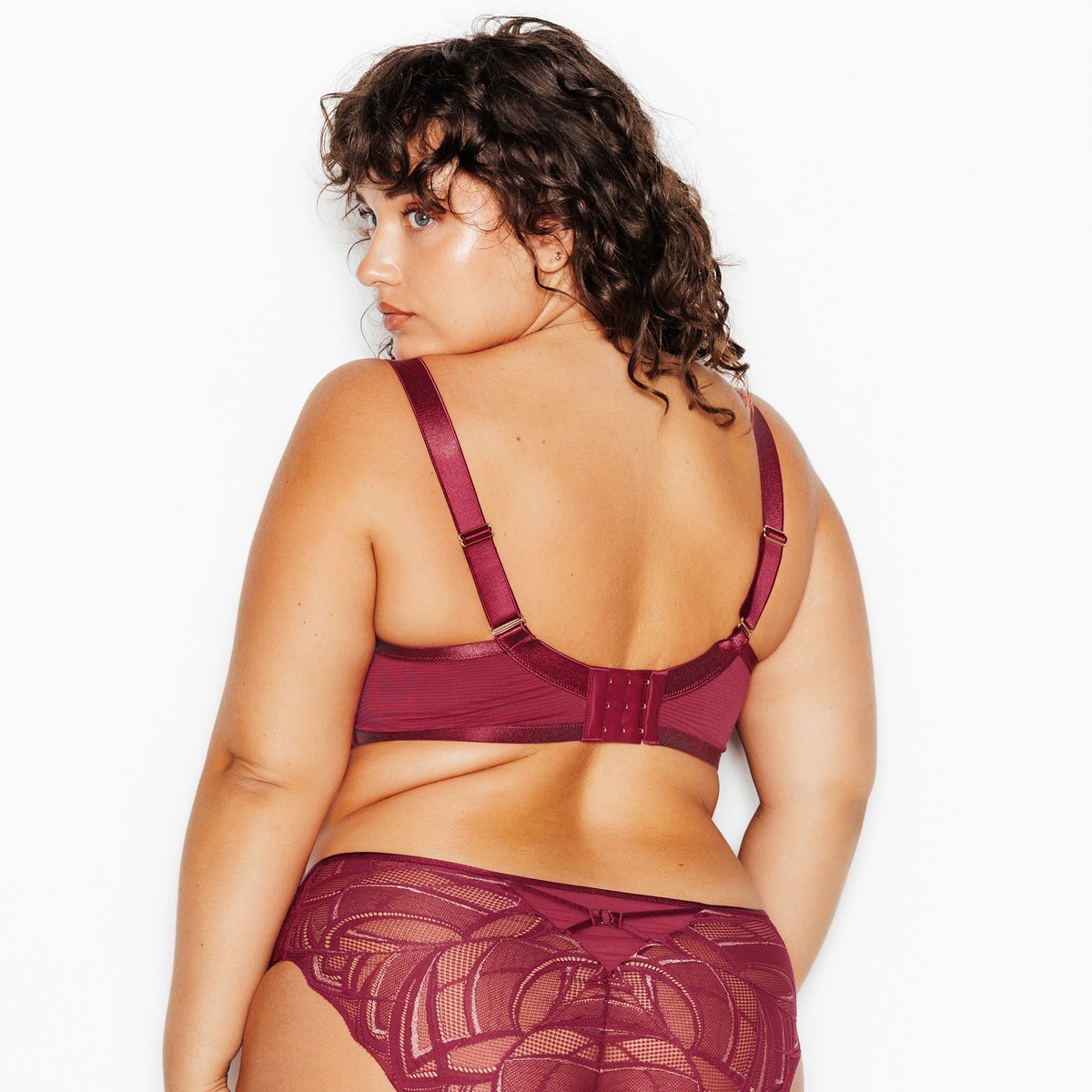 Soutien-gorge sans armature JAINA bordeaux, ROUGEGORGE LINGERIE
