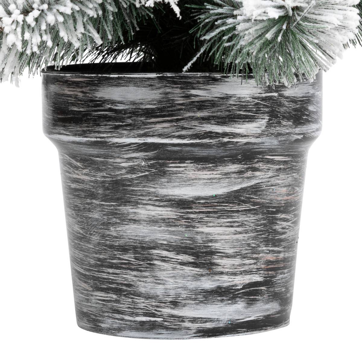 Sapin artificiel floqué Windy Peak H70 cm vert clair, ATMOSPHERA