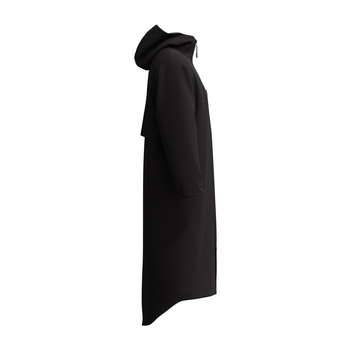 Parka longue et unie à capuche et doublure duveteuse PRO noir, SPEEDO