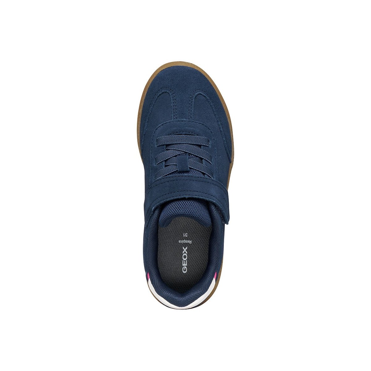 Zapatillas transpirables, de piel de ante NEW EMBERLIX azul marino, GEOX