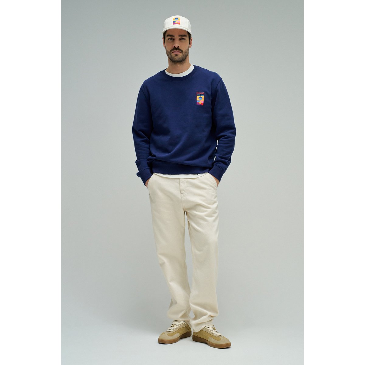 SWEATSHIRT AKA CORLEONE bleu, SALSA JEANS