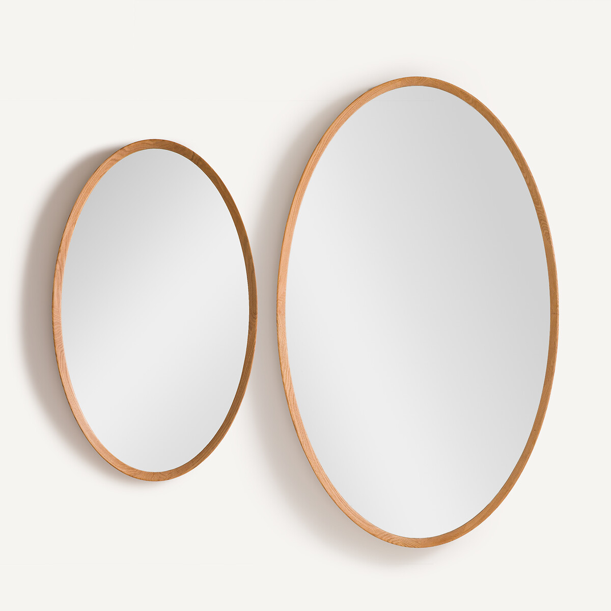 Miroir ovale chêne massif, Orion naturel, AM.PM