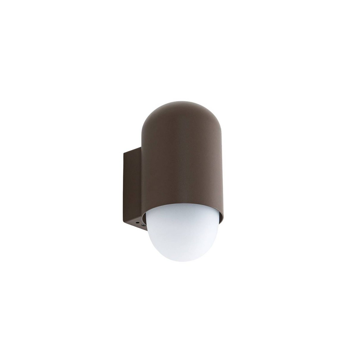 Applique extérieure en aluminium moderne marron, blanc, LINDBY