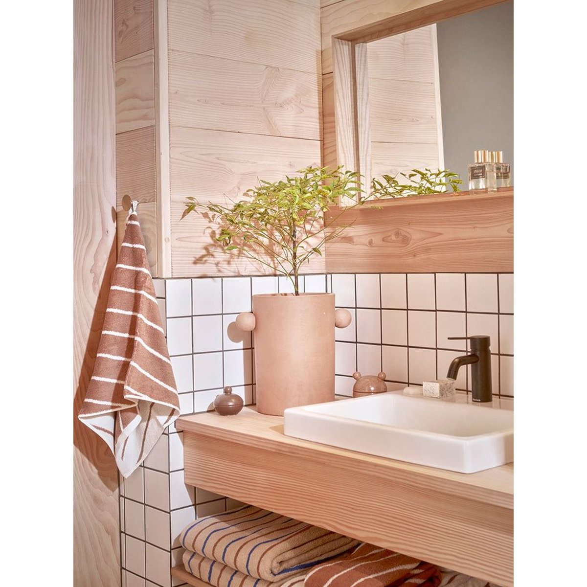 Patères en laiton murales LIVING beige, OYOY LIVING DESIGN