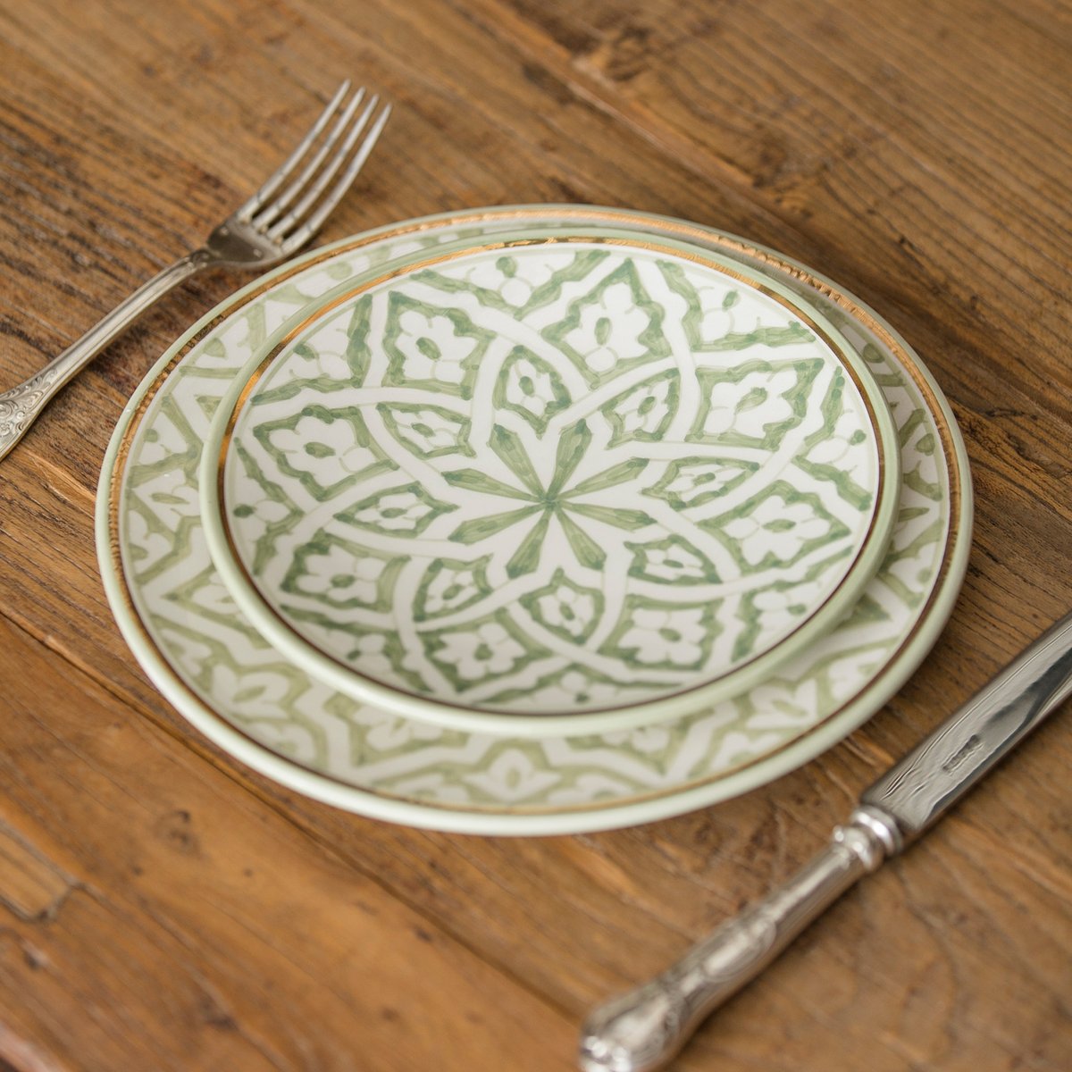 Assiette FASSIA vert mint, CHABI CHIC