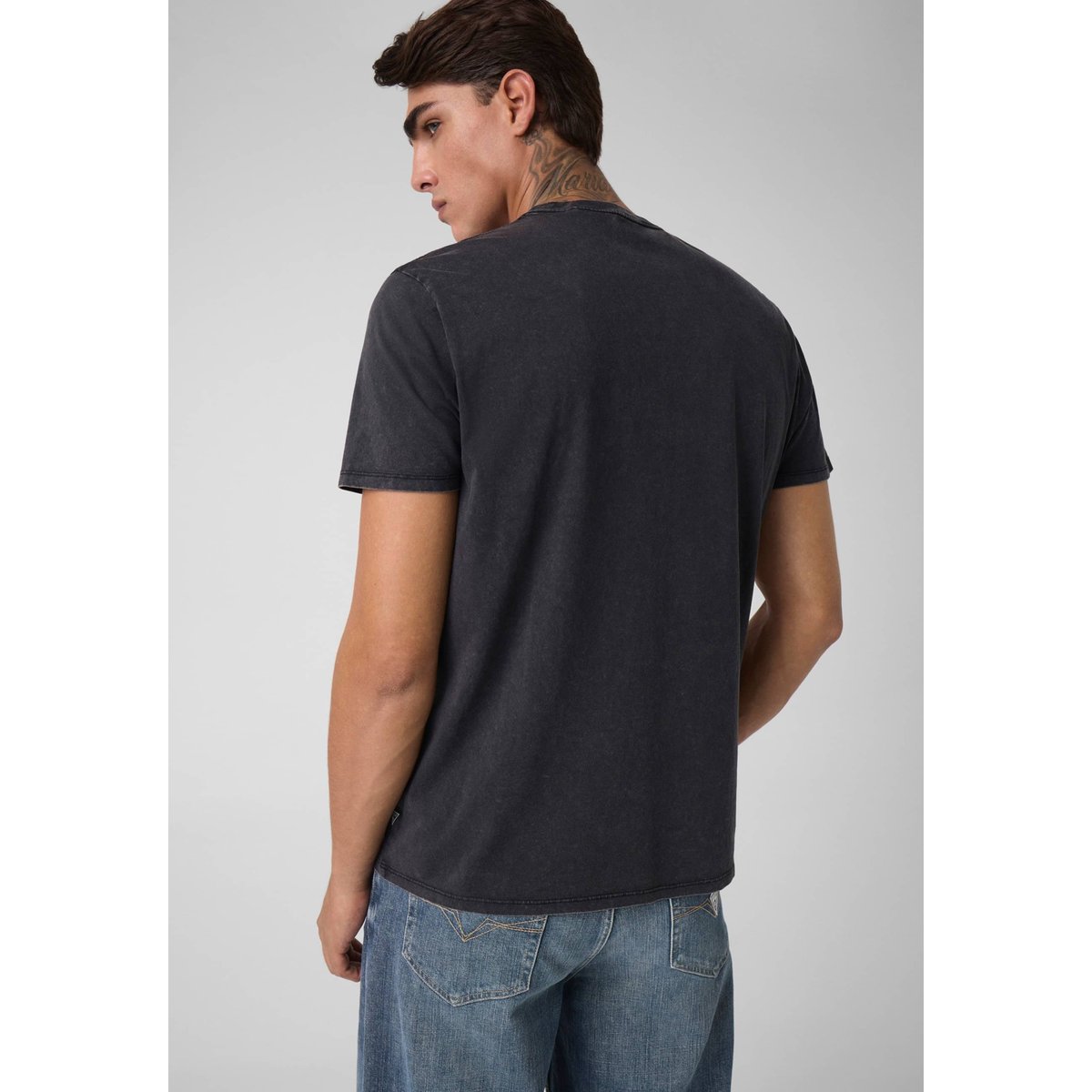 T-Shirt En Coton Avec Logo noir, GUESS