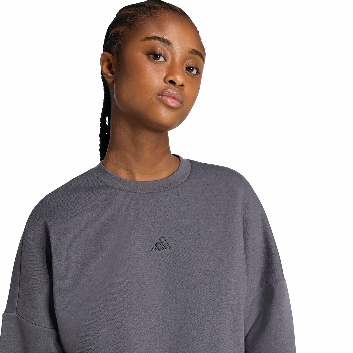 Sweat Essentials small logo gris foncé, ADIDAS SPORTSWEAR