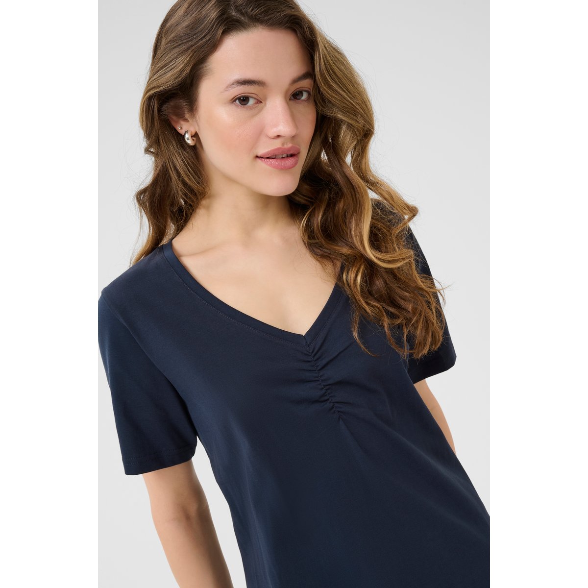 Knitted tunic bleu midnight marine, KAFFE
