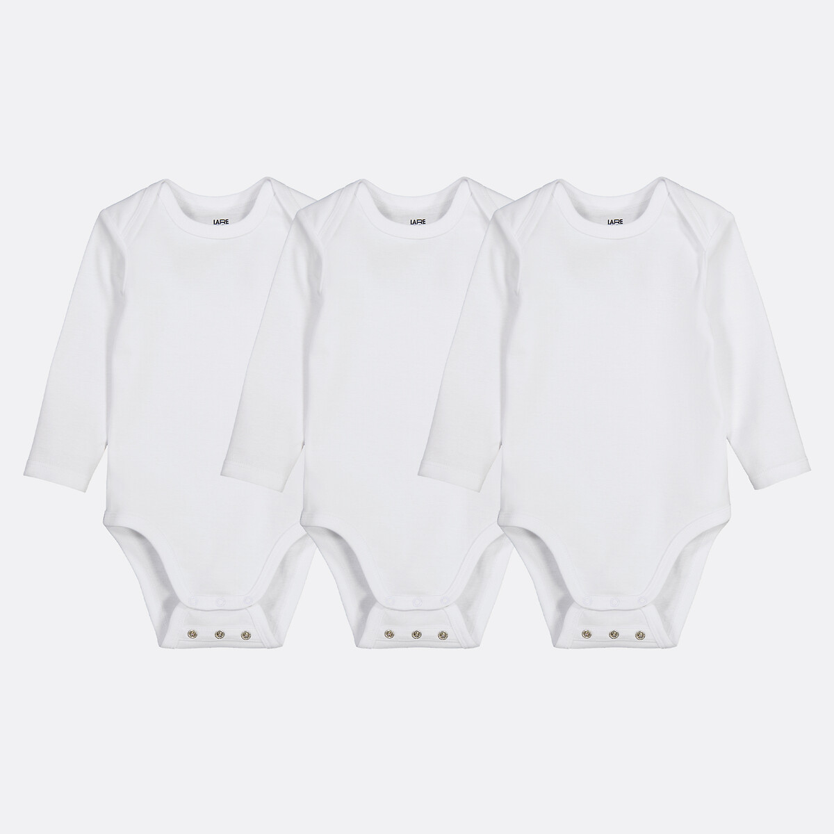 Lot de 3 bodies manches longues évolutifs assortis, LA REDOUTE COLLECTIONS