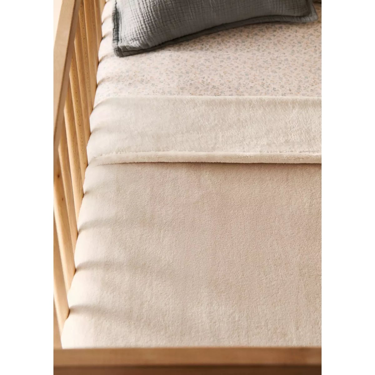 Couverture polaire enfant sable, MANGO HOME