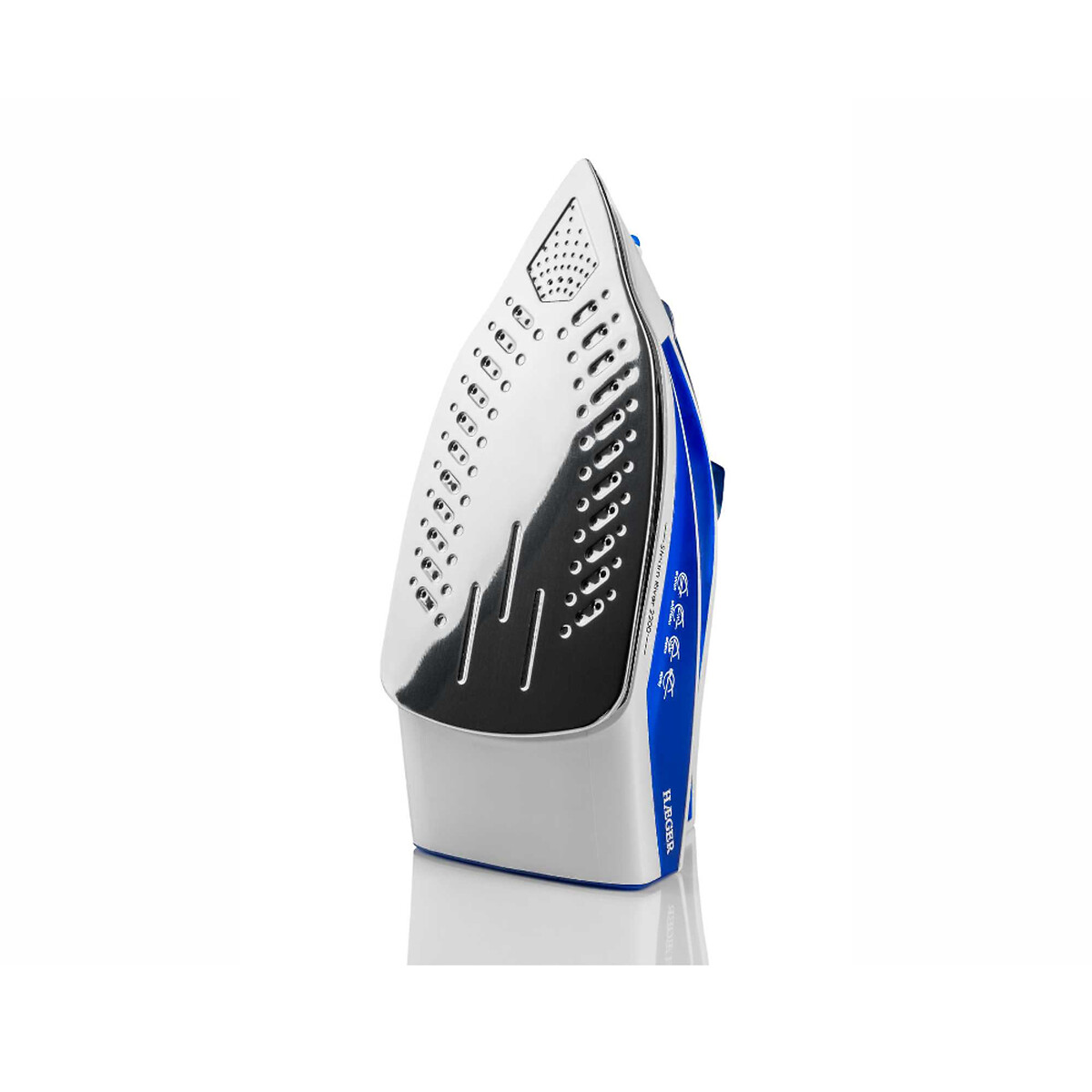 Ferro a vapor Steam River, HAEGER branco/azul, HAEGER