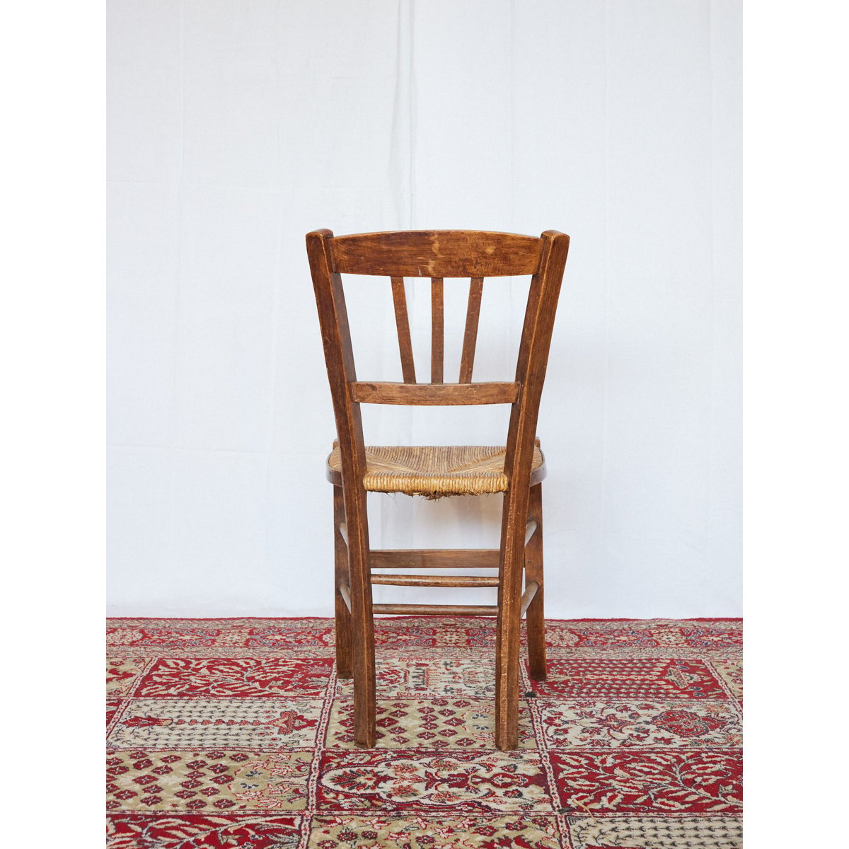 Lot de 6 chaises en hêtre Claude N°1438 - Bon état bois clair, DEBONGOUT