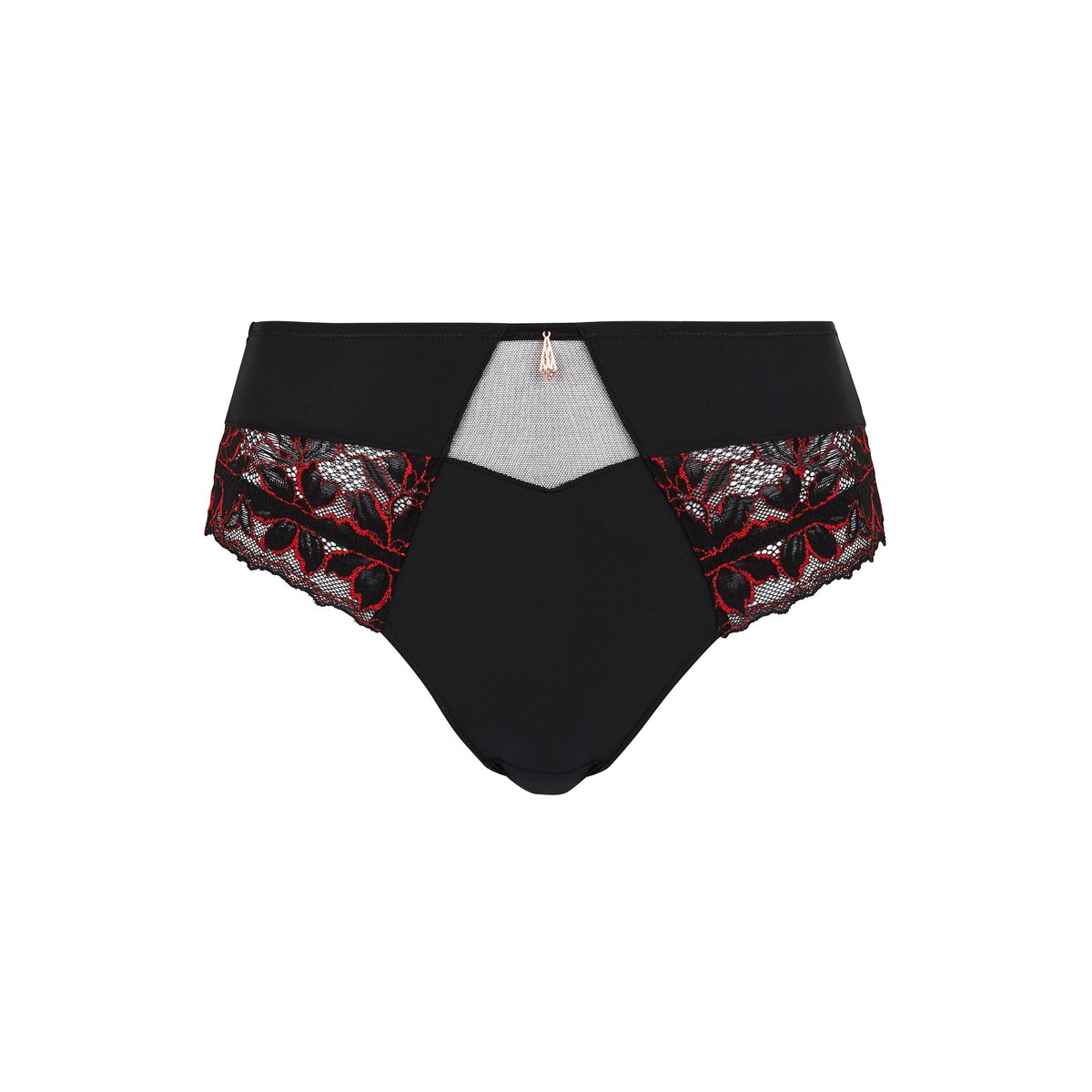 Culotte MÉLODIE noir, rouge, SANS COMPLEXE