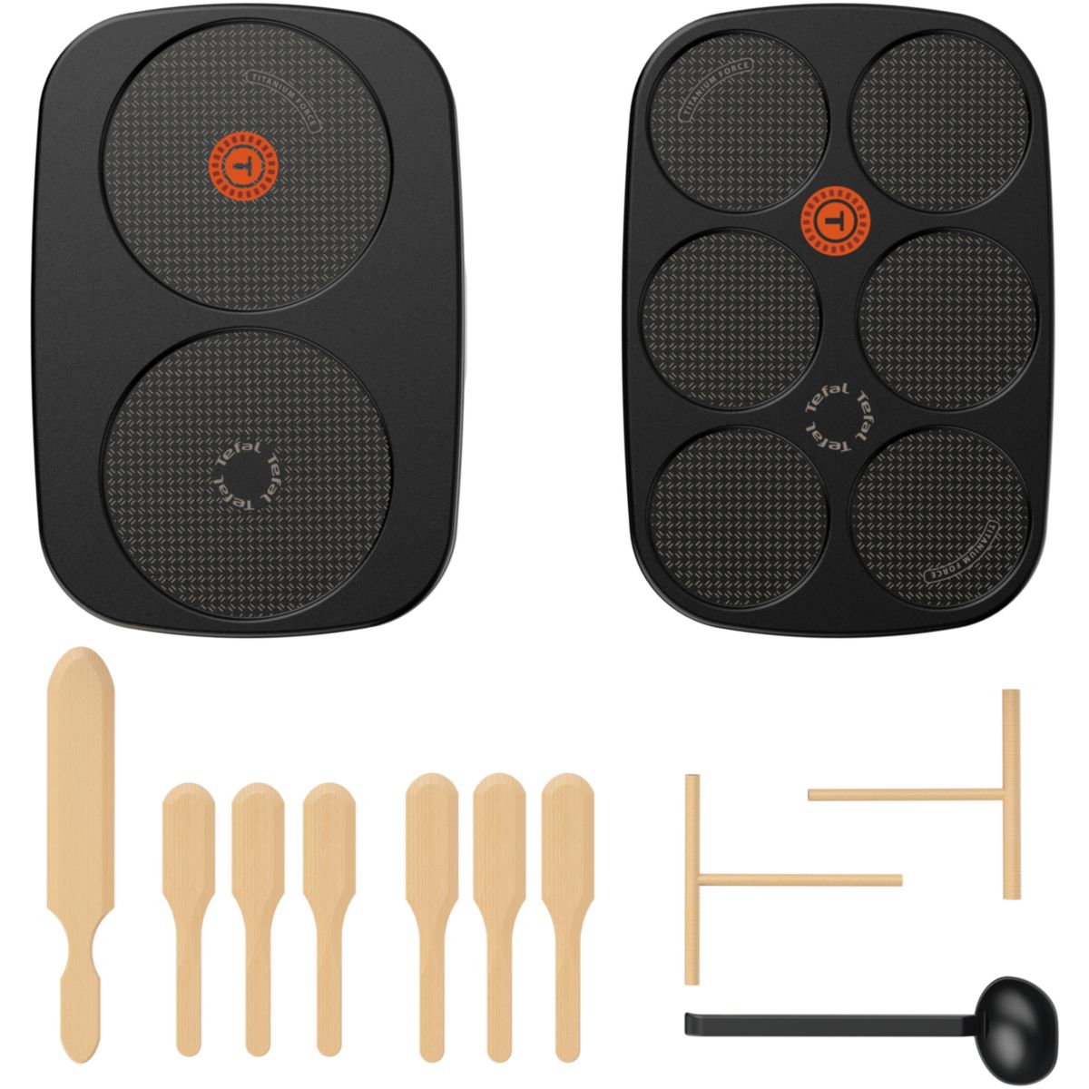Crêpière Gourmet 2 plaques PY900D12 gris, TEFAL