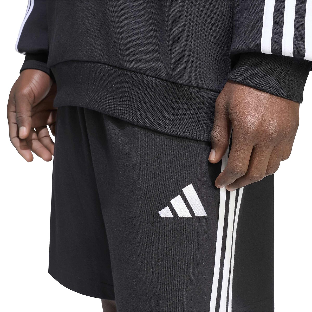 Short, longueur genou, ESSENTIALS noir, ADIDAS SPORTSWEAR
