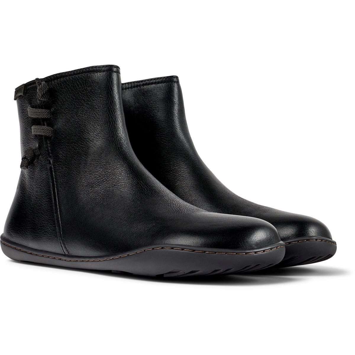 Bottines Peu Cami cuir noir, CAMPER
