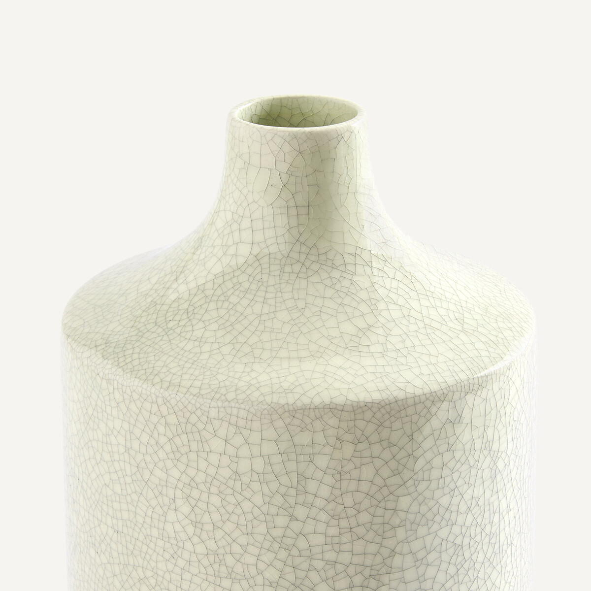 Catane crackled earthenware vase, height 36cm ecru , AM.PM