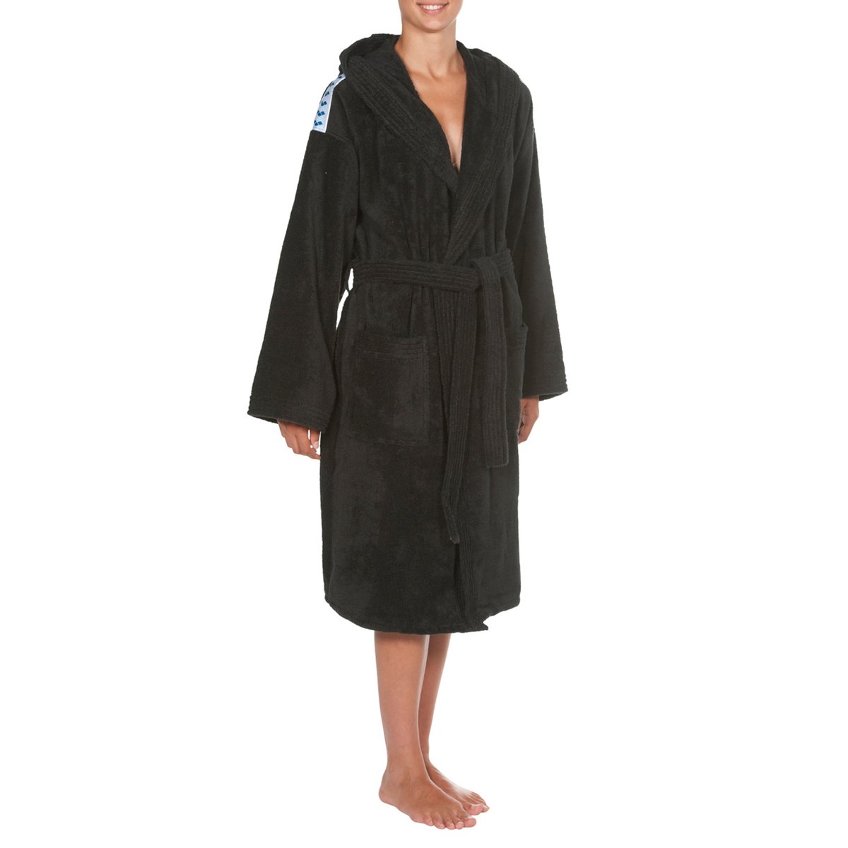 Peignoir Soft Robe Core black white, ARENA