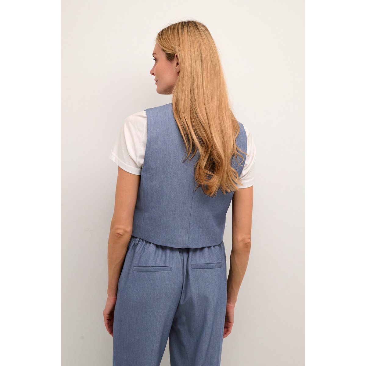 Manteau bleu vintage indigo, KAFFE