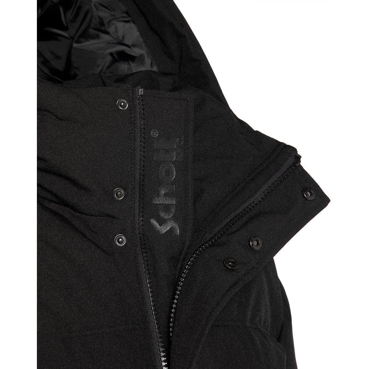 Parka à capuche noir, SCHOTT