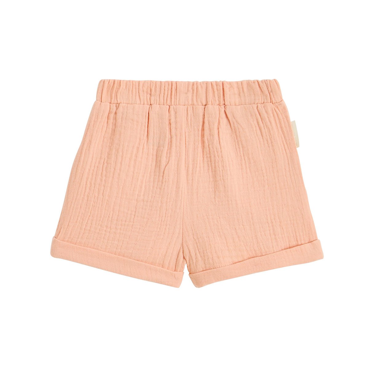 Short enfant en gaze de coton Santa Giulia corail, PETIT BEGUIN