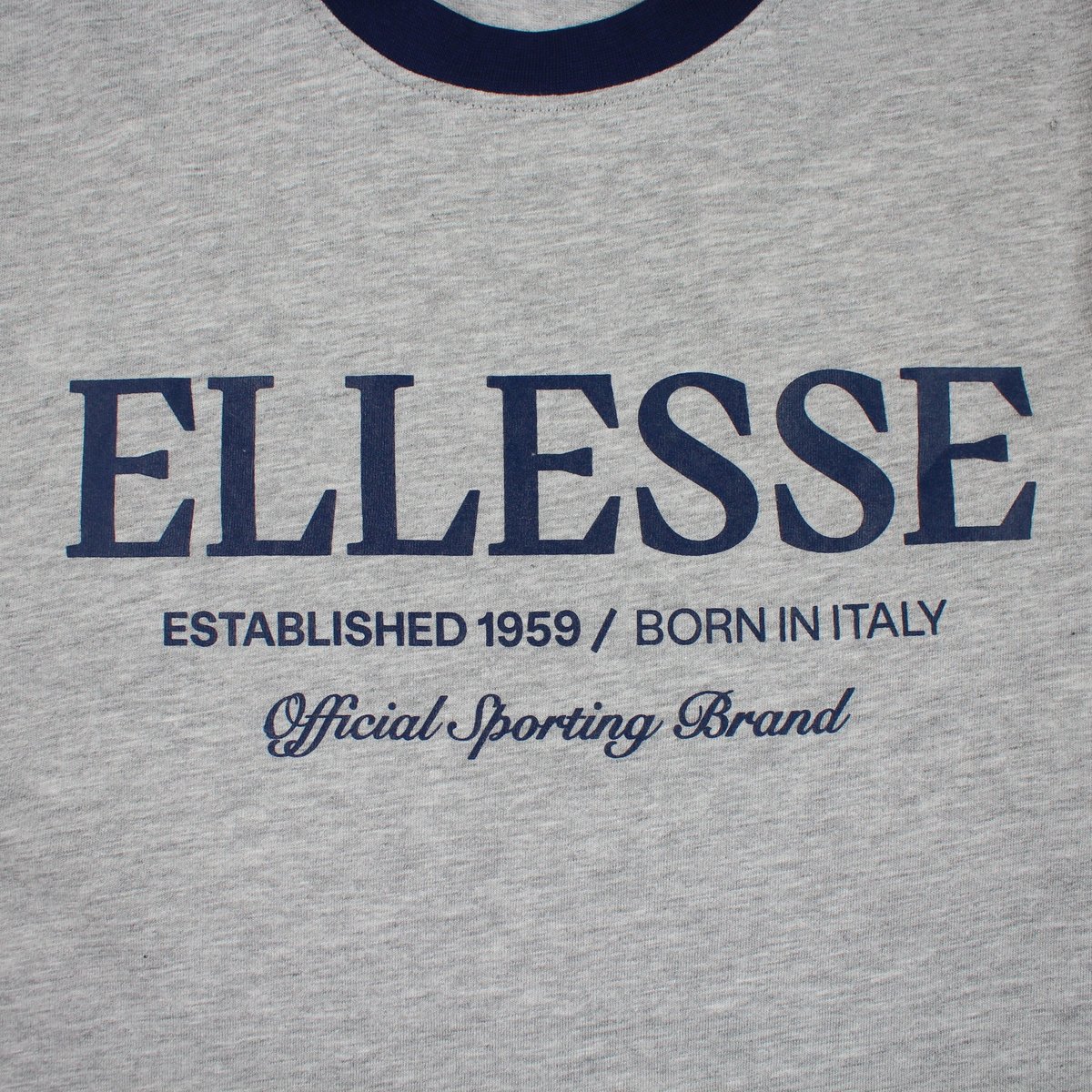 T-shirt manches courtes, col rond TEE TIME gris clair, ELLESSE