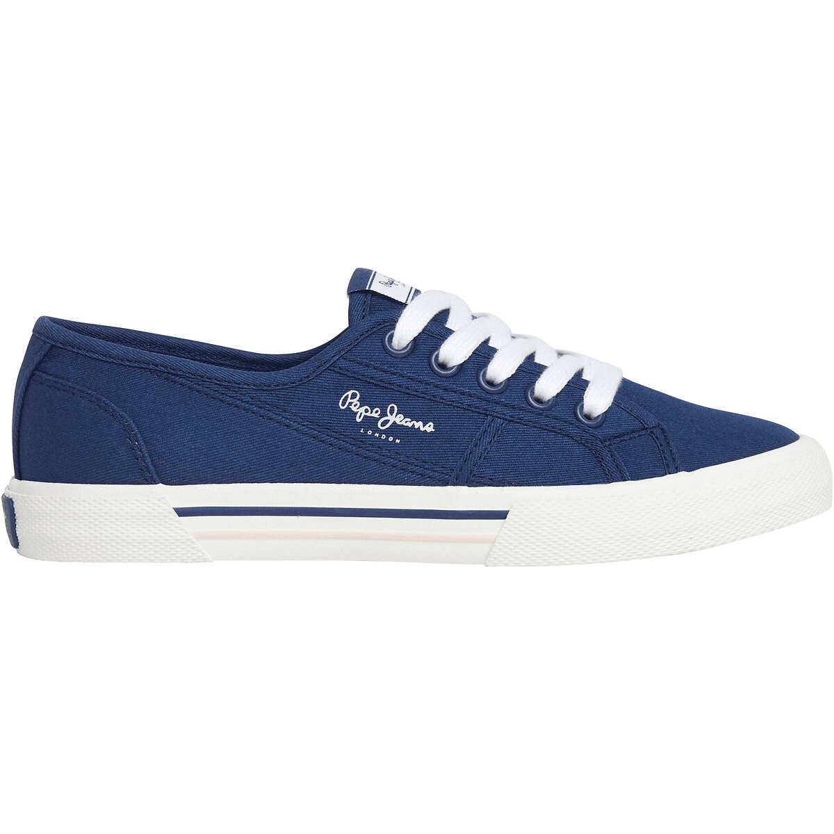 Sneakers in stof Brady Basic blauw, PEPE JEANS