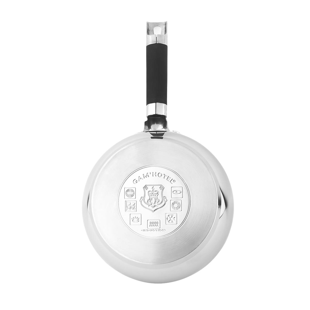 4 Casseroles 14/16/18/20cm - Inox induction couleur unique, GAM HOTEL