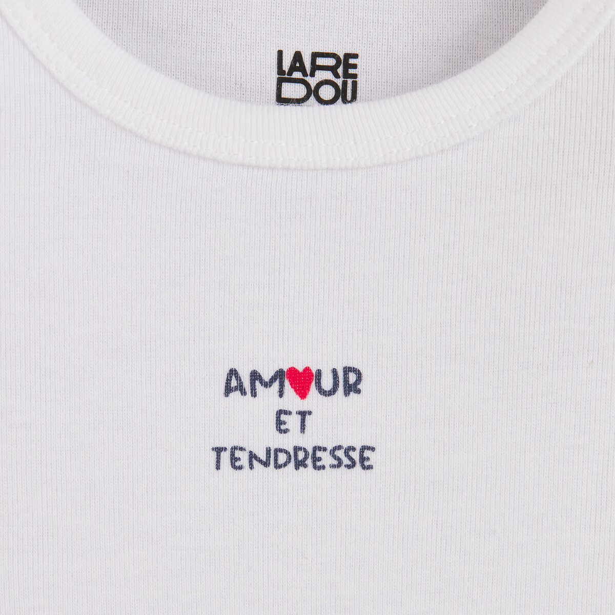 Lot de 5 bodies manches longues, en côtes assortis, LA REDOUTE COLLECTIONS