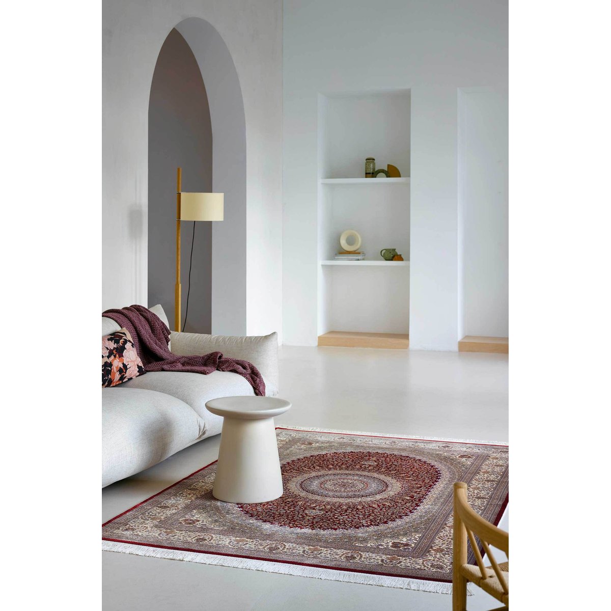 Tapis tissé fin de très grande qualité , TÄBRIZ rouge, WECON HOME