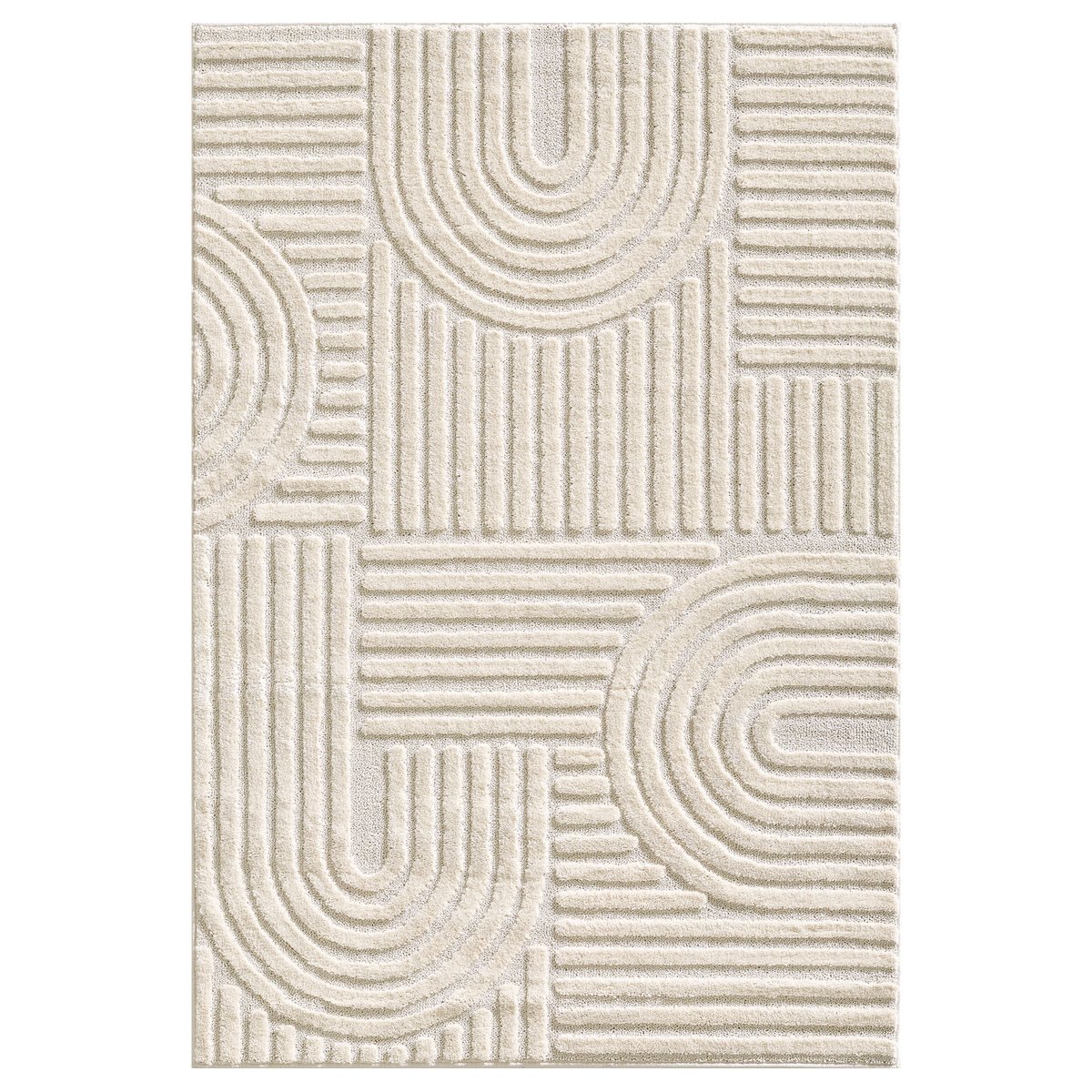 Tapis intérieur à relief TURIN crème, NAZAR RUGS