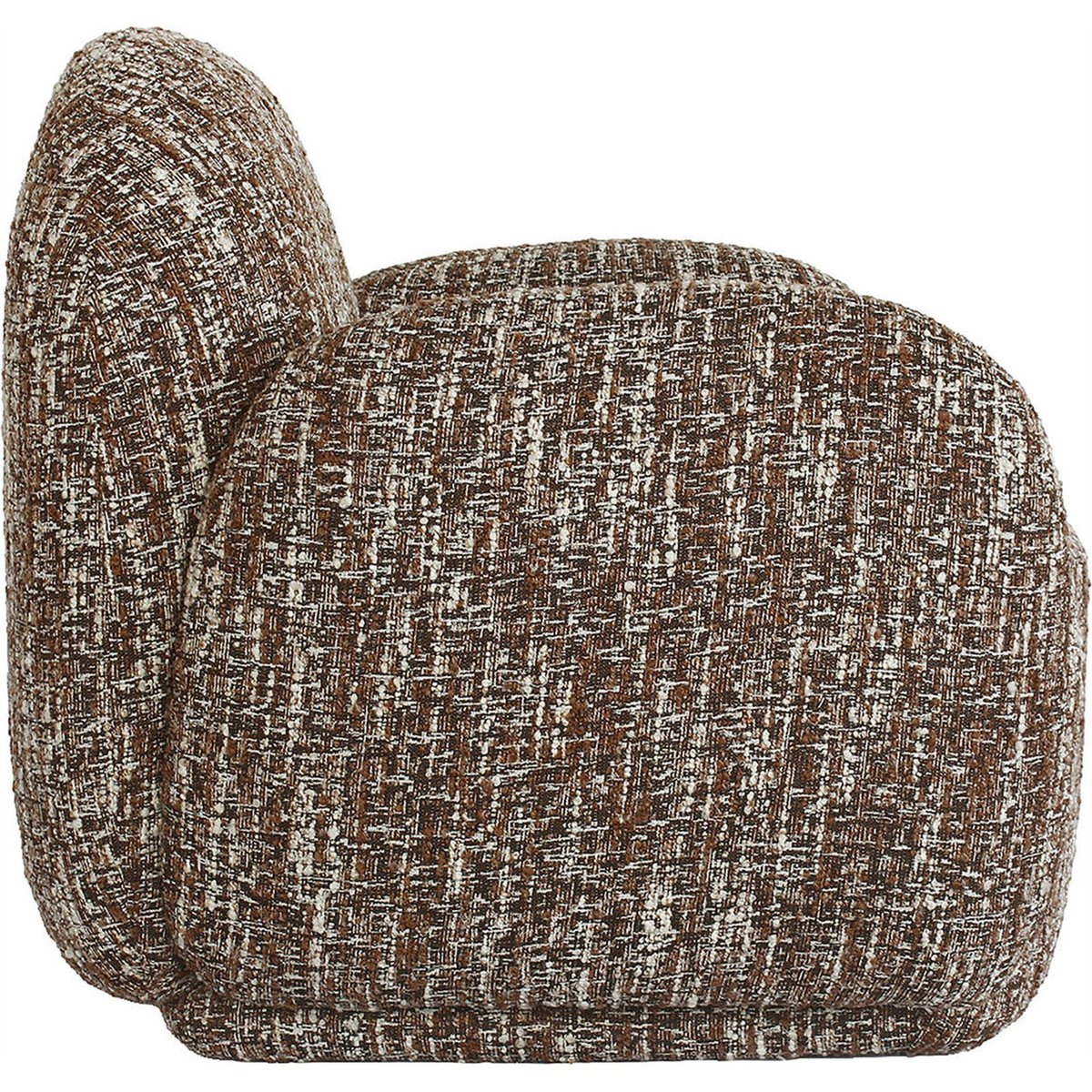 Fauteuil lounge enveloppant en tissu texturé terra magic, RECOLLECTION