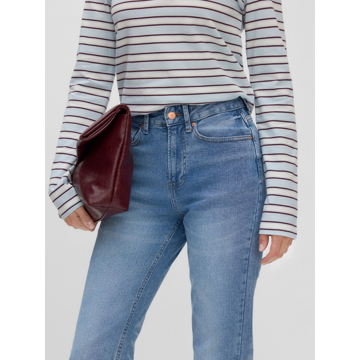 Jean À Coupe Large medium blue denim 1, VERO MODA
