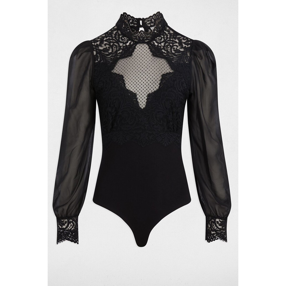 Body en dentelle noir, MORGAN