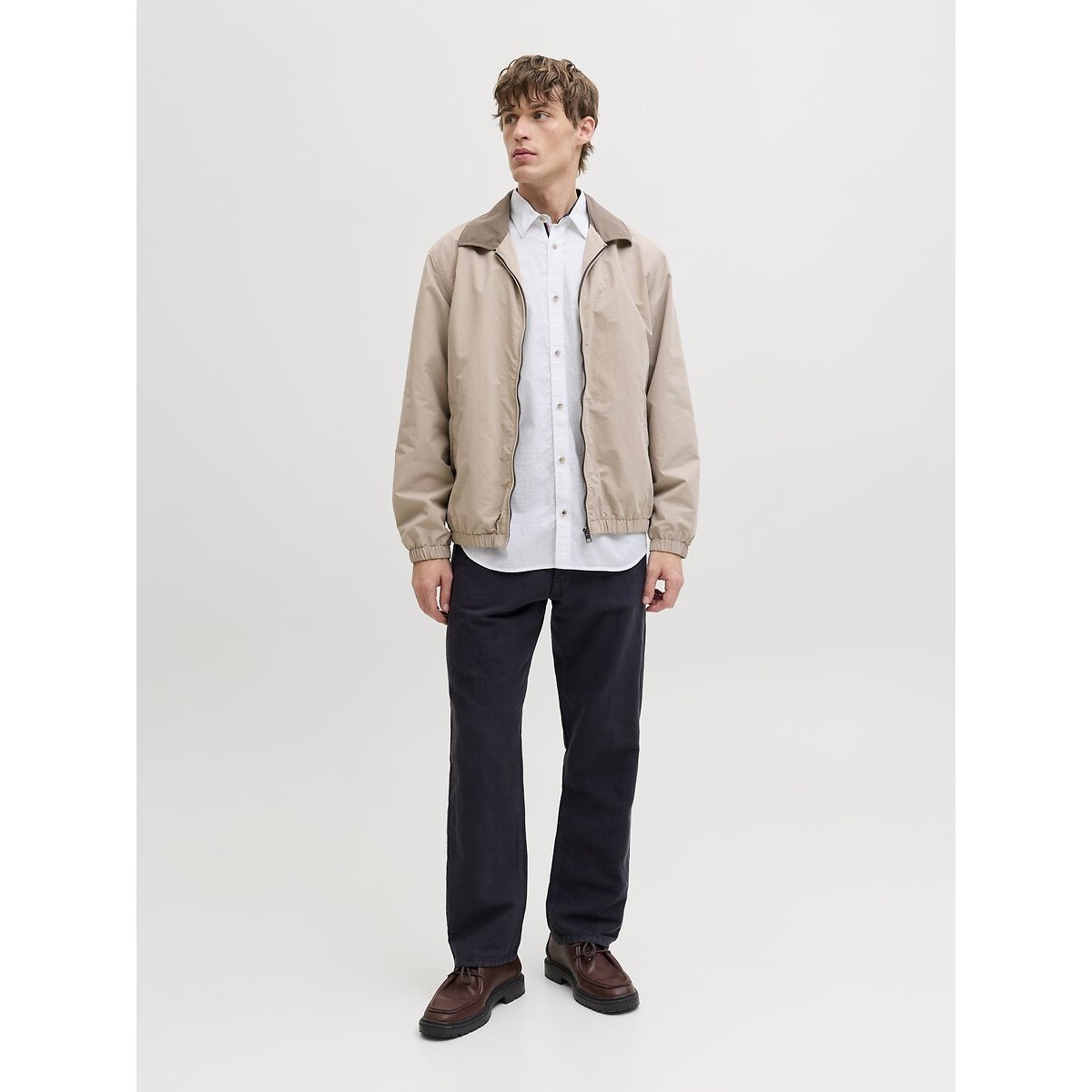 Long Sleeve Shirt white, JACK & JONES