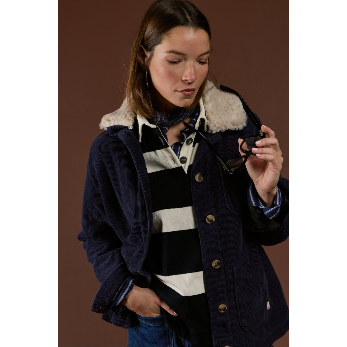Veste pêcheur velours côtelé Heritage - coton seal, ARMOR-LUX