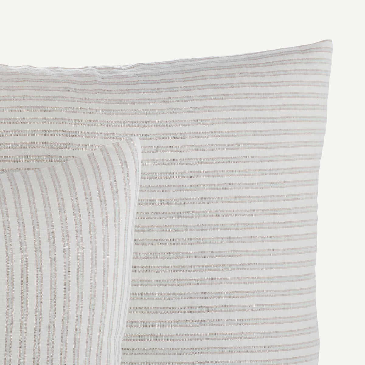 Kalaya Washed Linen Pillowcase ecru/grey/coffee, AM.PM