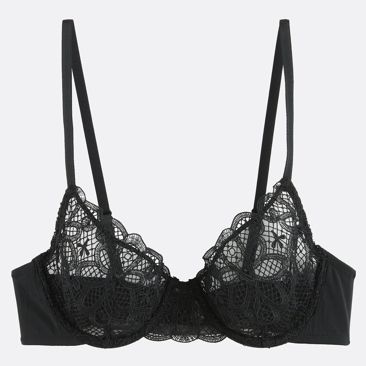 Reggiseno in pizzo nero , LA REDOUTE COLLECTIONS