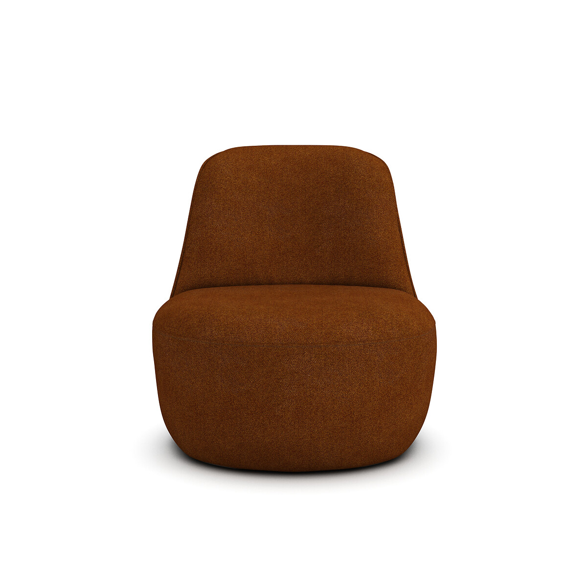 Fauteuil pivovant natté chiné, ROSEBURY miel ambré, AM.PM X EMMANUEL GALLINA