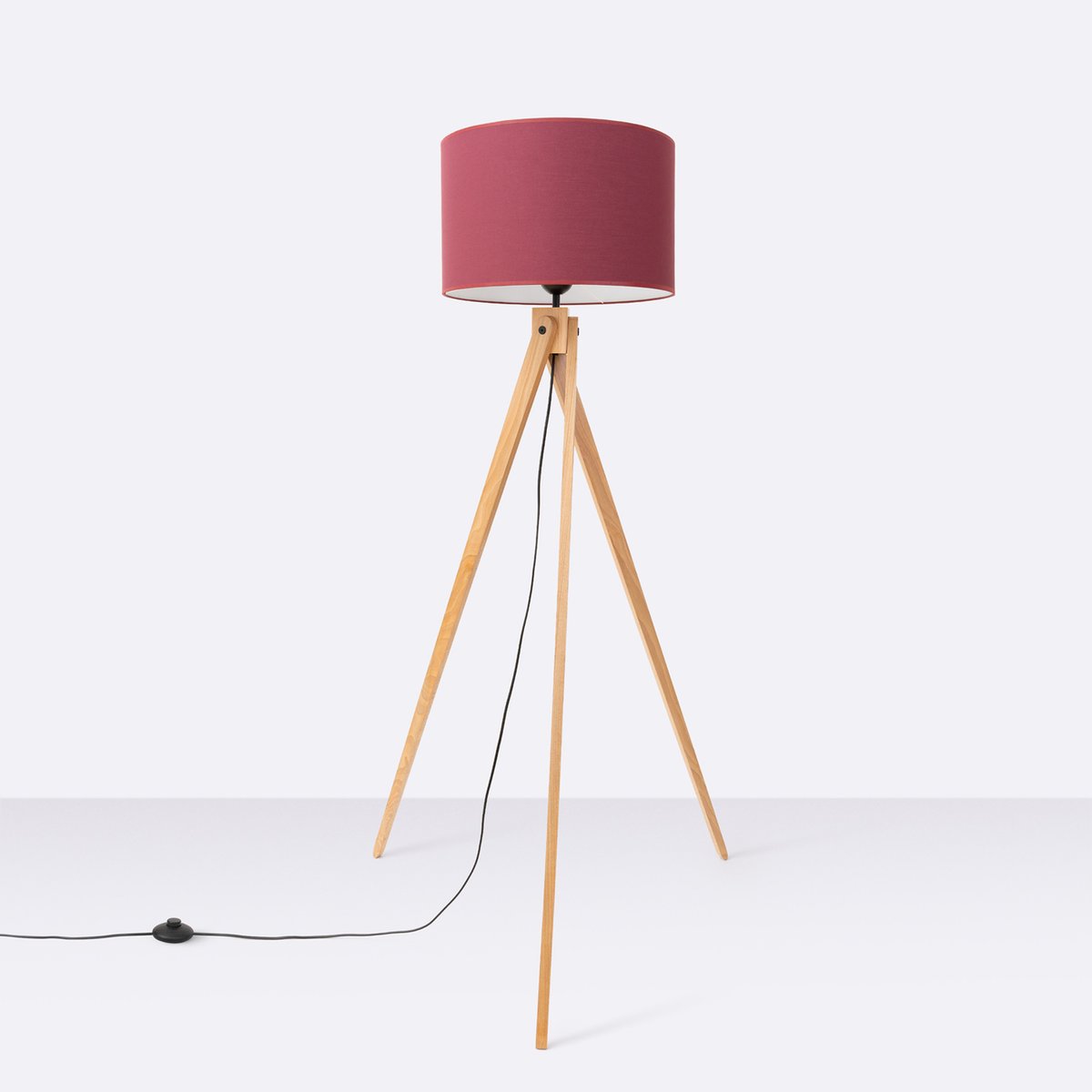 Lampadaire Tissu Bordeaux E27 1 Natt bordeaux, EDEN