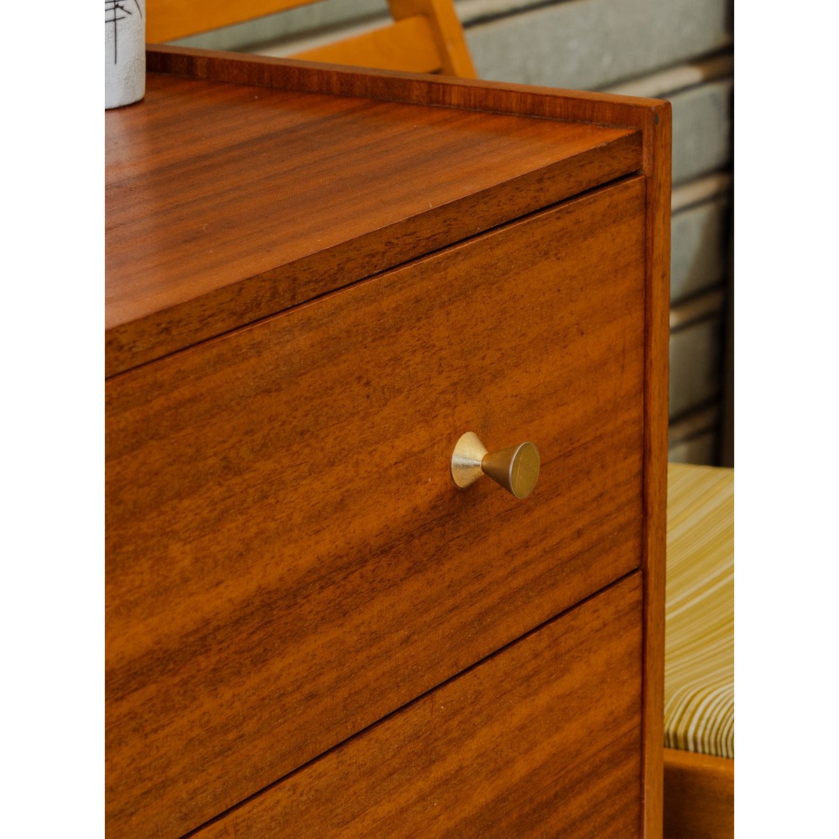 Commode en bois Olga N°1126 - Bon état bois foncé, DEBONGOUT